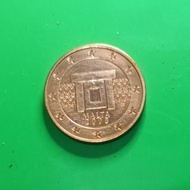 Koin Malta 5 Euro Cent Tahun 2008-2022
