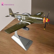 [Menolana] 1:72 P51D Fighter Model with Display Stand Ornament Pretend Play Simulation