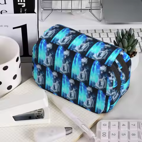 My Hero Academia Dabi Anime Manga MHA Blueflame Pencil Case for Kid School Pen Box Pencil Bag Statio