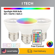 I TECH RGB Spotlight Bulbs GU10 / GU5.3 Dimmable Color Changing RGB Magic LED Bulb 5W RGB Led Lamp S