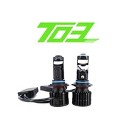 T03 2Pcs Led Projector Lens LED Headlight 9006 HB4 100W Auto Led Headlight Projector Headlight for C