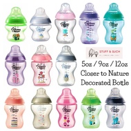 Botol Susu Tommee Tippee Feeding Bottle 5oz 9oz 11oz - Closer to Nature Decorated
