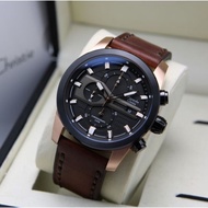 Jam tangan pria alexandre christie AC 6593 kulit garansi resmi