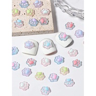 (10pcs) NAIL ART ACCESSORIES Cat Paw 3D Paw's Nail Art Cat Paw Nail Accessories
