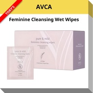[AVCA] Feminine Cleansing Wet Wipes 40sheets with Natural Ingredients, pH Care Daily Feminine Wipes 