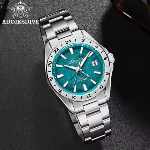 ADDIESDIVE Synthetic Sapphire Glass BGW9 Super Luminous AD2548 Men Watch 200m Waterproof Swiss Ronda