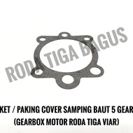 Gasket/Paking Cover Gearbox Samping Baut 5 - motor roda tiga Viar