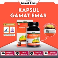 Kapsul Gamat Emas Asli - Isi 50 Kapsul - Obat Herbal Asam Lambung Sakit Jantung Maag Liver Turun Ber