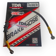 BRAKE HOSE DISC BRAKE HOSE TDR 18 INCH 18INCH EQUIVALENT TO 45CM 45 CM BLACK CARBON CARBON SILVER TI