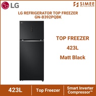 LG REFRIGERATOR TOP FREEZER 423L GN-B392PQBK