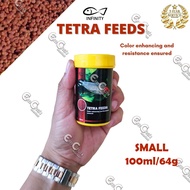 INFINITY Tetra FEEDS (100ml SMALL) Fish Food All Tropical Tetra Fish Food Cardinal etc (ff)