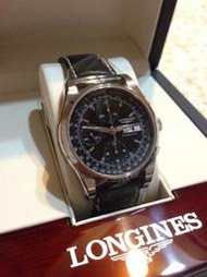 [售 ] LONGINES Heritage 視距儀計時機械腕錶-黑/40mm