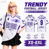 Unisex Short Sleeve Soccer Shirt Team Fashion Ball Shirt 9 Purple/Black Men's Sports Shirt S-5XL Exe