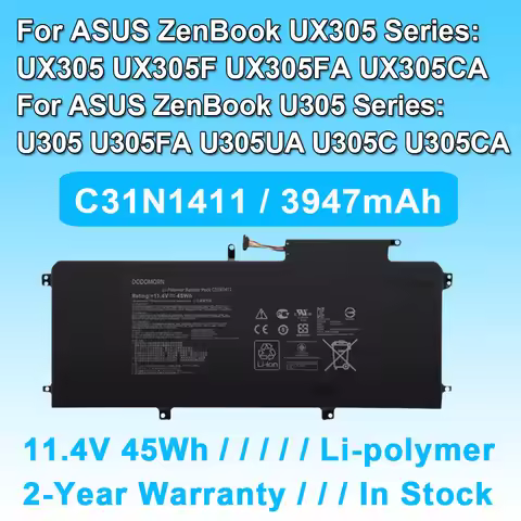 C31N1411 For ASUS ZenBook U305 U305FA U305C U305CA UX305 UX305F UX305FA UX305C UX305CA Laptop Batter