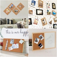 Pack of 8 Cork Board 30 X21 cm 1mm Thickness Self-Adhesive for Wall Pin Board DIY for Wall Floor Dec