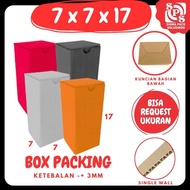 Box 7x7x17 A0 Cardboard/ 7x7x17 A0 Cardboard Packing Box/ 7x7x17 A0 Packaging Bottle Box Zigma Shop