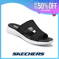 Skechers รองเท้าแตะ D'Lites 2.0 Comfort สำหรับผู้หญิง - รองเท้าแตะส้นแบน Bright Vibes SK022812