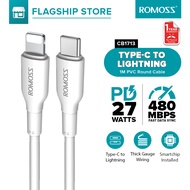 Romoss Type C to Lightning Cable PD18W /27W Fast Charging Data Cable for iPhone 8-14 Series & Normal
