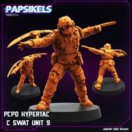 Hypertac C-SWAT Unit [9]-Cyberpunk 20XX-Humanoid Human (Cyborg)/32mm scale 3D printed miniature PSK