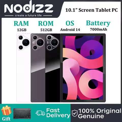 Nodizz Npad19 Pro10.1 inch Tablet Computer 1280*800 Resolution Android 14 System 60HZ Large Graphics