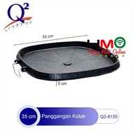 Alat Panggang BBQ Kotak Korea Grill Pan Q2-8135 35CM Grill Pan Q2