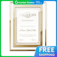 Gold A4 Wedding Frame Glass Photo Table Frame Photo Print Frame