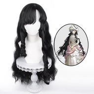Cardamom Back to the Future 1999 Isolde cos Wig Black Big Wave Long Curly Hair
