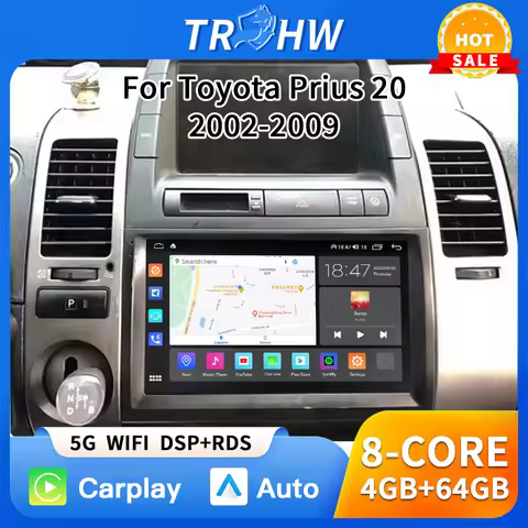 Car Radio Carplay Auto For Toyota Prius 20 2002 2003 2004 2005 2006 2007 2008 2009 Multimedia Player