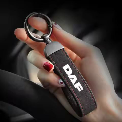 4 Colors Suede Leather Keychain Horseshoe Buckle Business Gift Men Women Car Waist Wallet Keyrings f