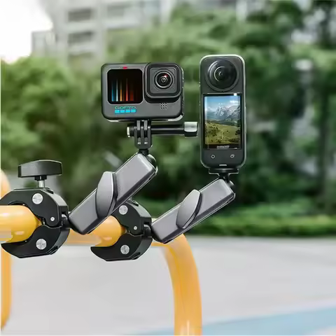 Bike Motorcycle Handlebar Mount for DJI OSMO Action 4/3 Gopro 13/12/11/10/9/8/7/6/5 Insta360 X4 ONE 