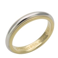 蒂芙尼 (Tiffany & Co.) 滾珠邊戒指，K18 黃金和 Pt950 鉑金，約 5.5 克 [二手]