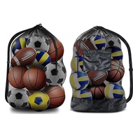 กระเป๋าตาข่ายฟุตบอลเชือกรูดแบบมืออาชีพซองกระเป๋าใส่ของฟุตบอลวอลเลย์บอลกีฬากระเป๋าใส่ลูกบอล