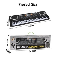 Music Electronic Keyboard 61 Keys Digital Musical Key Board Electric Piano With Microphone