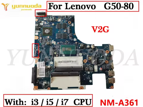 NM-A361 For Lenovo G40-80 G50-80 Laptop Motherboard with Core I3 I5 I7 CPU 2GB GPU 100% tested