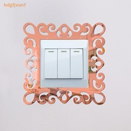 BDGF Shining Reflective Switch Sticker Home Decor Mirror Wall Sticker Living Room Bedroom Office Photo Frame Decoration Self-Adhesive SG