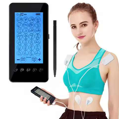 EMS Tens Unit Professional Muscle Electrostimulator Neck Back Foot Hand Leg Body Massager Electronic