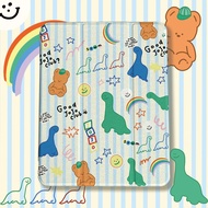 24 Hours Cute Dinosaur iPad Protective Case Gen9 Air5 AIR7 With Pen Tray Pro11 GEN11 AIR6 iPad Case 