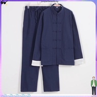 Kung Fu Costume Tang Suit Hanfu Bruce Lee Kung Fu Costume Top Pants Two-Piece Suit