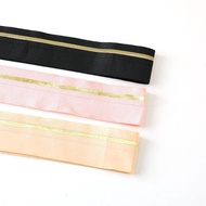 Clothing Direct Supply Color Accessories 4cm Webbing Manufacturer Stretch Gold Wire Edge Band Wide E