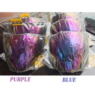 GMA VISOR CRYSTAL BLUE/ PURPLE/ SMOKE VISOR FOR HELMET NFJ/ TTR JET HELMET/ SUOMY SPEEDJET