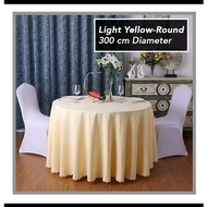 5ft Round Table Plain Polyester Table Cloth