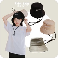 [hahababy] Single-Sided Bucket Hat With Rope