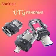 SanDisk OTG Pendrive 16GB/ 32GB/ 64GB/ 128GB Ultra Dual Drive M3.0 PenDrive Flash Drive Micro USB Fo