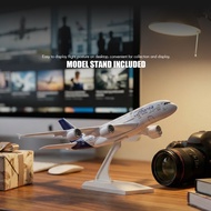 Scale 1/280 Assembly Airplane Model Compatible for Lufthansa Airbus A380, Plastic Plane Quick Build 