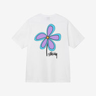 100% hàng thật chính hãng Stussy hoa T-Shirt Đen