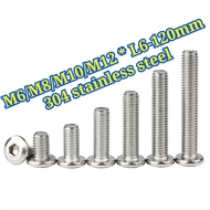 304 stainless steel Phillips Countersunk Head Screw Cross Flat Head Machine Screw M6/M8/M10/M12 * L6