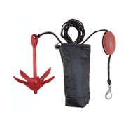 Manufacturer Wholesale Marine Red Folding Anchor Red Paint Iron Anchor Rubber Boat Fishing Boat Subm