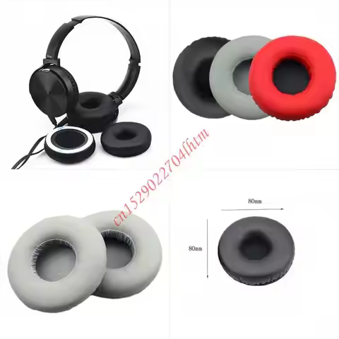 72XA Memory Foam Ear Pads Cushion Sponge Cover for MDR-XB450AP AB XB550 XB650 XB400 Soft Earpad Wire