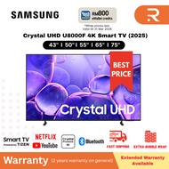 [2025] Samsung 43'' 50'' 55'' 65'' 75'' 4K Crystal UHD U8000F Smart TV 电视机 UA43U8000F UA55U8000F UA6