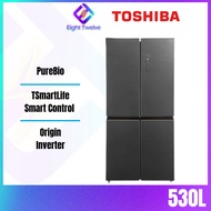 [EXPRESS DELIVERY] Toshiba Inverter Refrigerator 580L /530L French Door | Pure BIO | 4 Door Fridge |